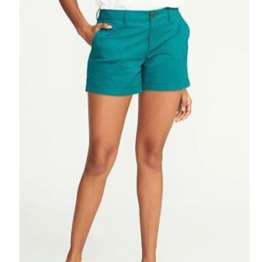 Old Navy Teal Mid Rise Shorts